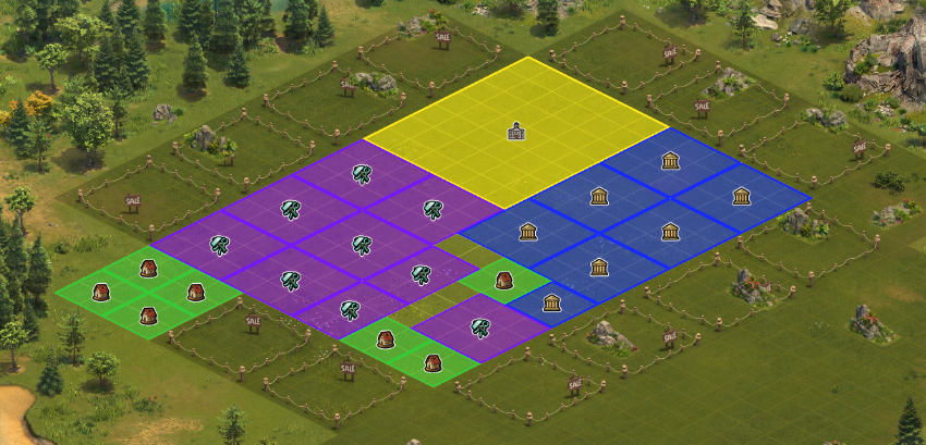 Siedlung nach 20 Stunden