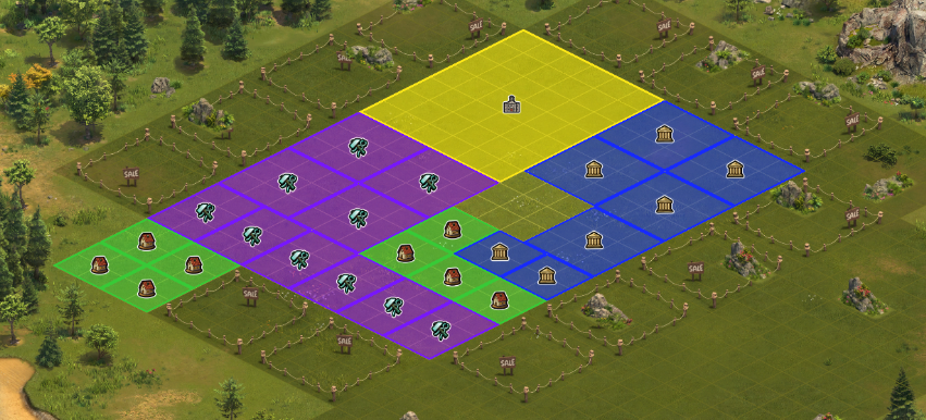 Siedlung nach 40 Stunden