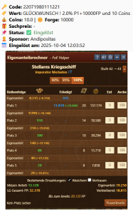 Imperator Merladon gewinnt